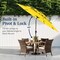 Best Choice Products 10ft 3-Tier Patio Umbrella, Market Sun Shade w/ Tilt Adjustment, Easy Crank